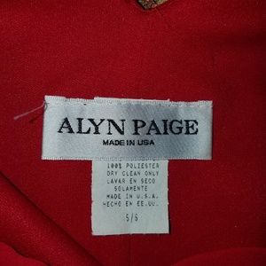 Alyn Paige Dresses - Alyn Paige Red dress w/ matching scarf Sz 5/6 Alyn Paige Dresses - Alyn Paige Red dress w/ matching scarf Sz 5/6